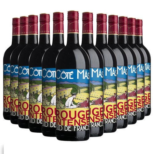Case of 12 Cote Mas Rouge Intense 75cl Red Wine